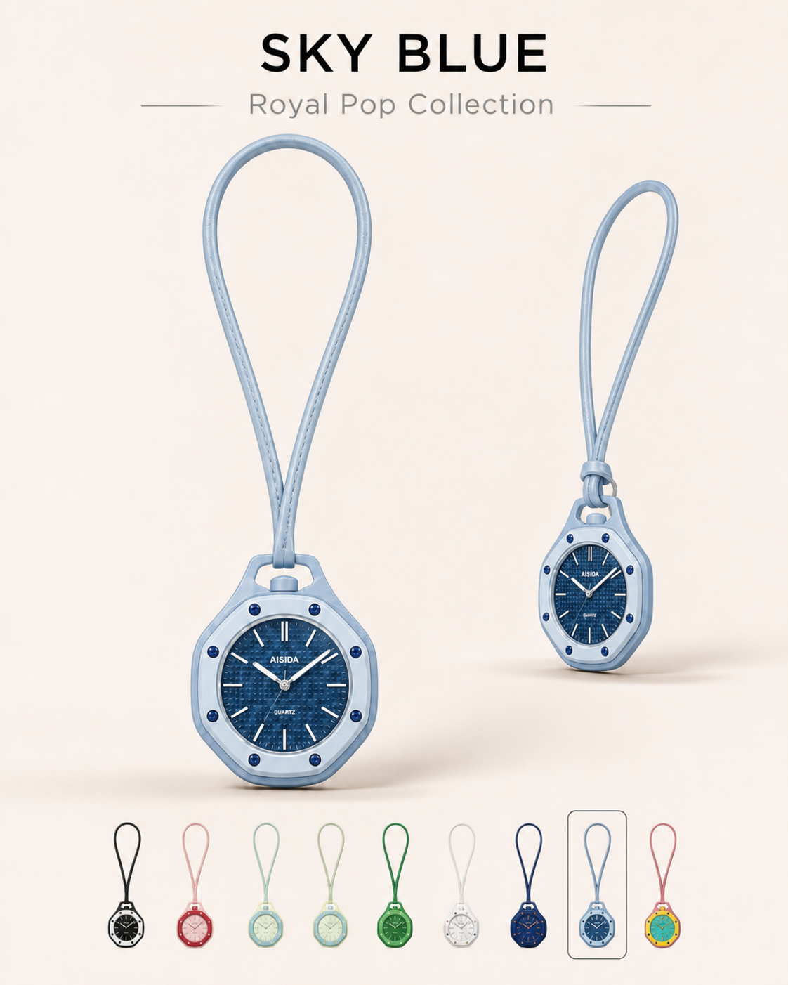 Royal Pop Sport Watch – Sky Blue